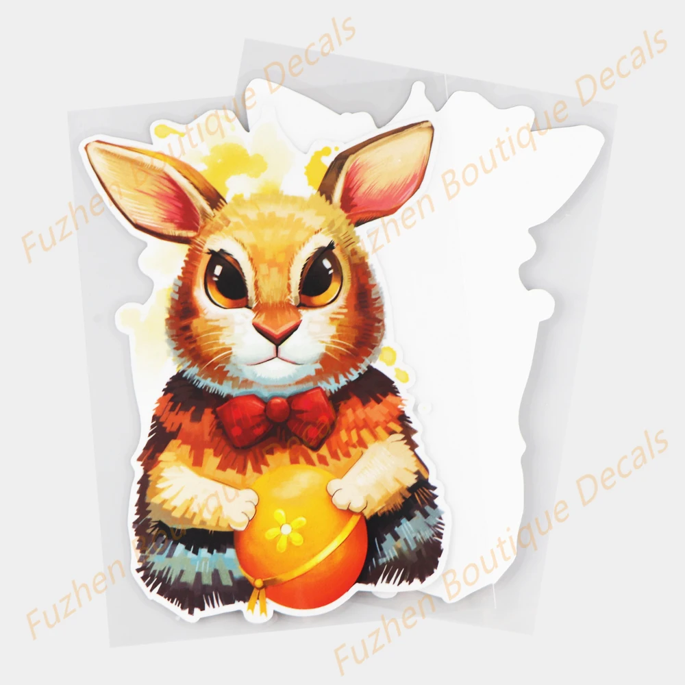 Fuzhen бутик-наклейки внешние аксессуары милые акварельные виниловые наклейки с