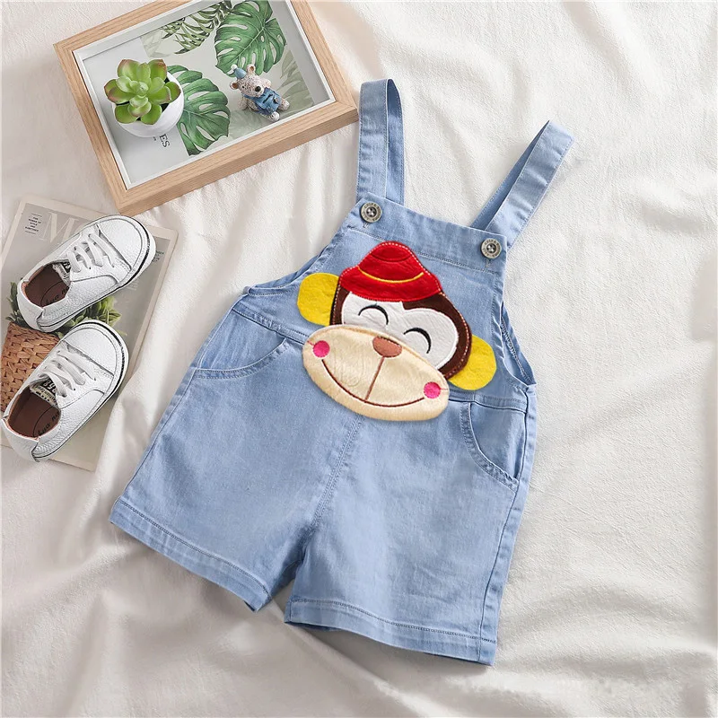 

IENENS Summer Kids Baby Boys Jumper Pants Denim Shorts Jeans Overalls Toddler Infant Girl Playsuit Clothes Clothing Trousers