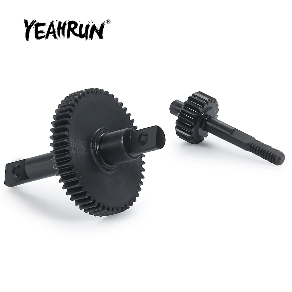 Стальная коробка передач YEAHRUN 51T/19T 0.3 для осевого SCX24 Deadbolt Gladiator Bronco 1/24, детали для обновленной модели гусеничного автомобиля, грузовика