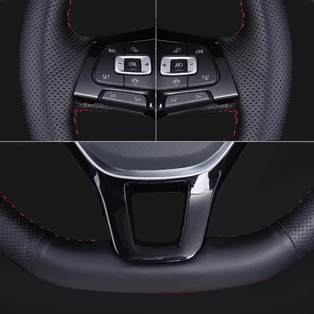 Фото Ручное шитье DIY кожаный чехол на руль из микрофибры для Chery Omoda C5 5 FX 2022-2024 аксессуары для салона автомобиля №2