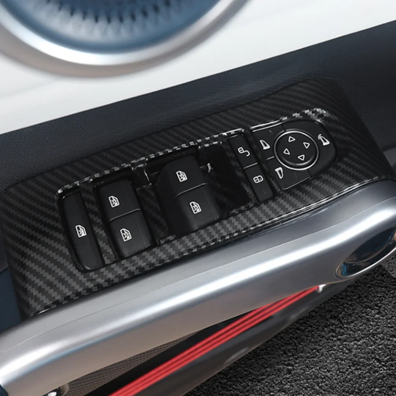 4 шт./комплект, декоративная рамка из углеродного волокна для стеклоподъемника BYD Atto 3 2022 2023 EV Yuan