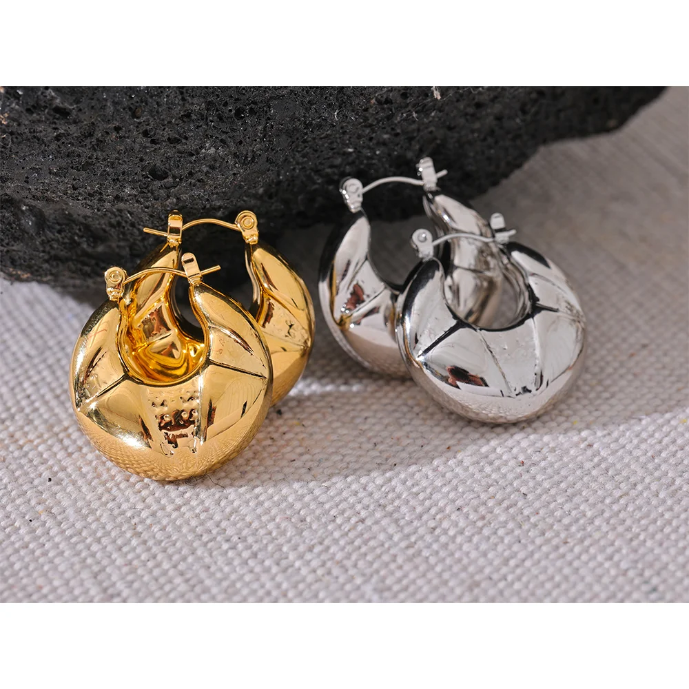 Новинка необычные серьги-кольца Yhpup из нержавеющей стали очаровательные