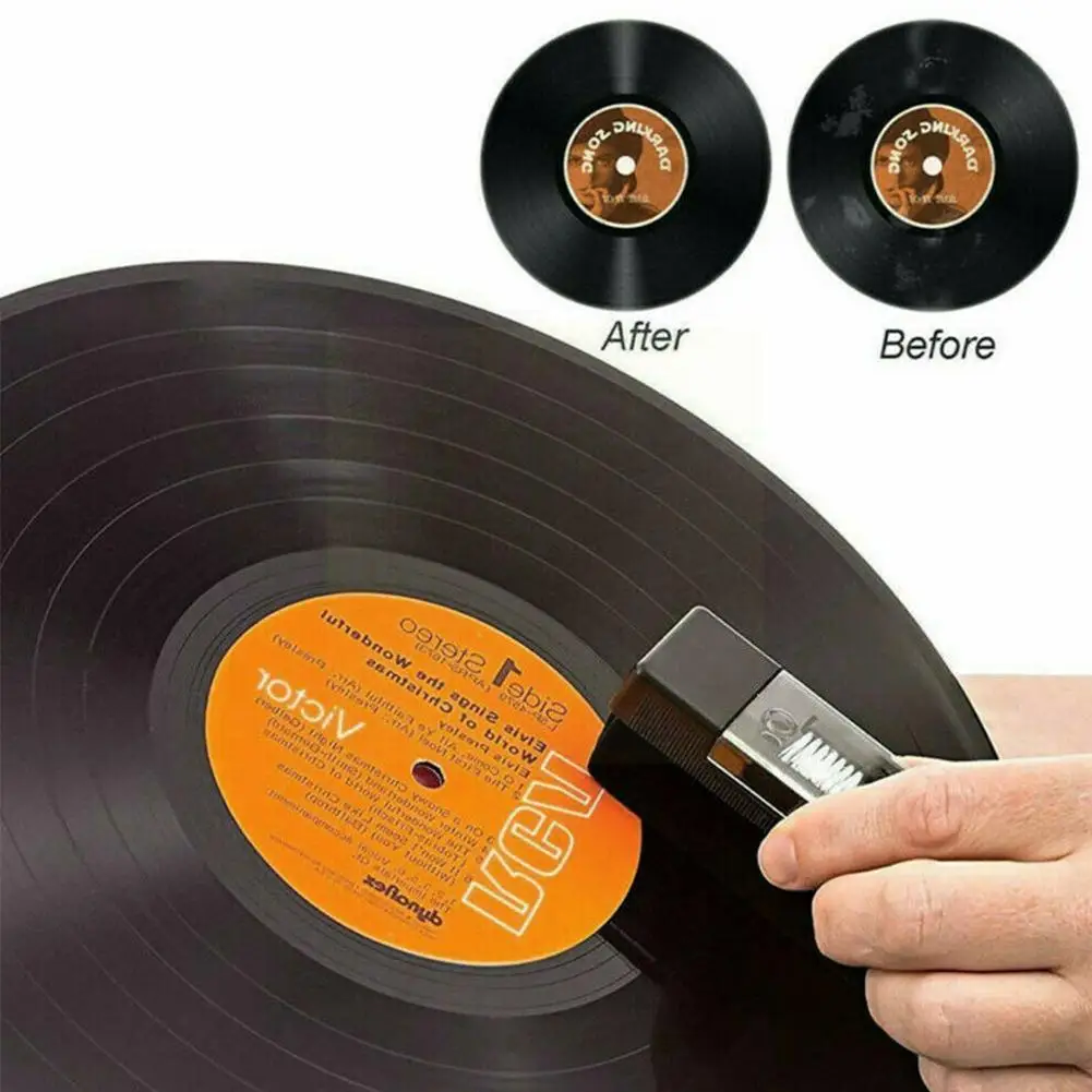 

Vinyl Record Cleaner Velvet Anti Static Cleaning Brush Dust Remover Kits With Small Brush For Phonograph Turntables Dropshi J3v7