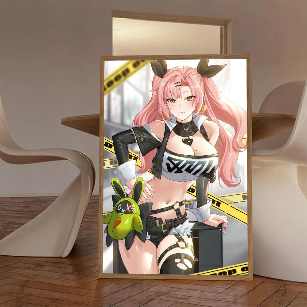 Николь Демара Игра Zenless Zone Zero Плакат Самоклеящаяся Водостойкая Бумажная Наклейка