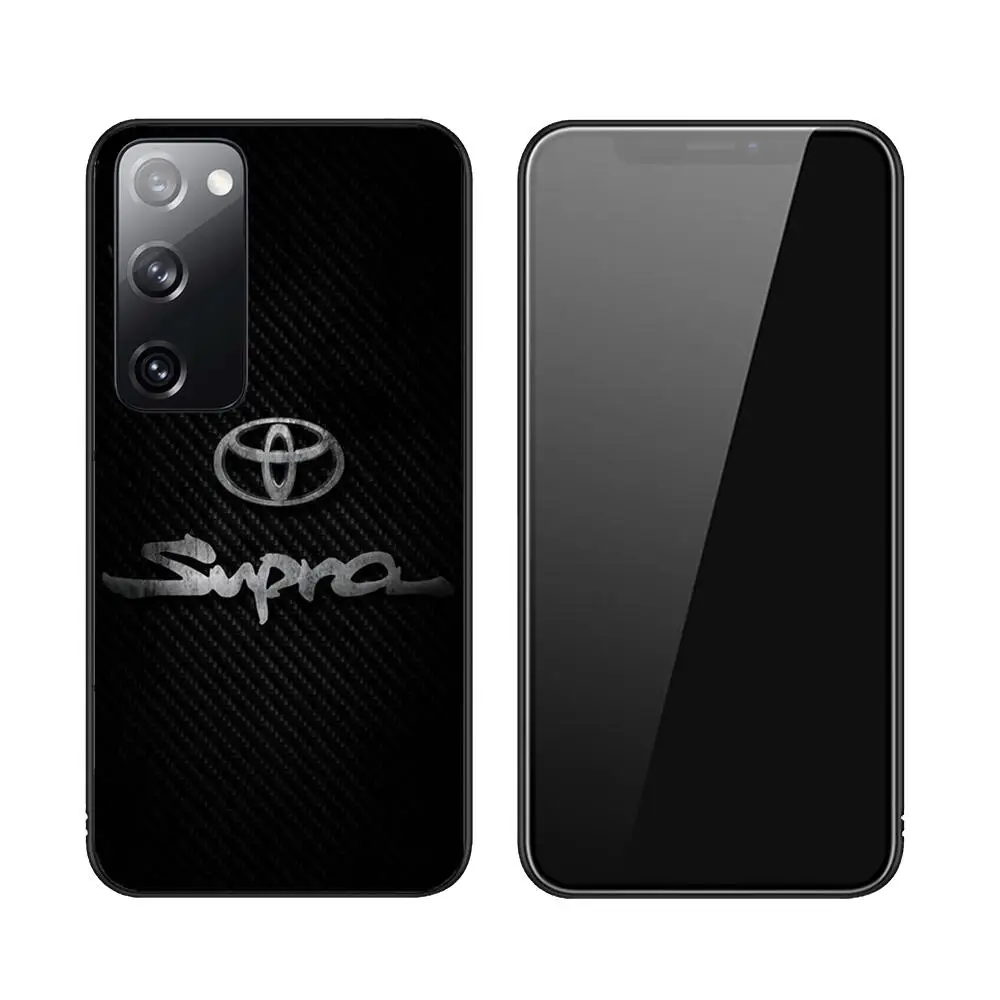 Toyotas Luxury Car Phone Case Luxury Fashion For Samsung Galaxy S23 S21 S10 S30 S20 S22 S8 S9 S30 Pro Plus Ultra Fe Black Covers