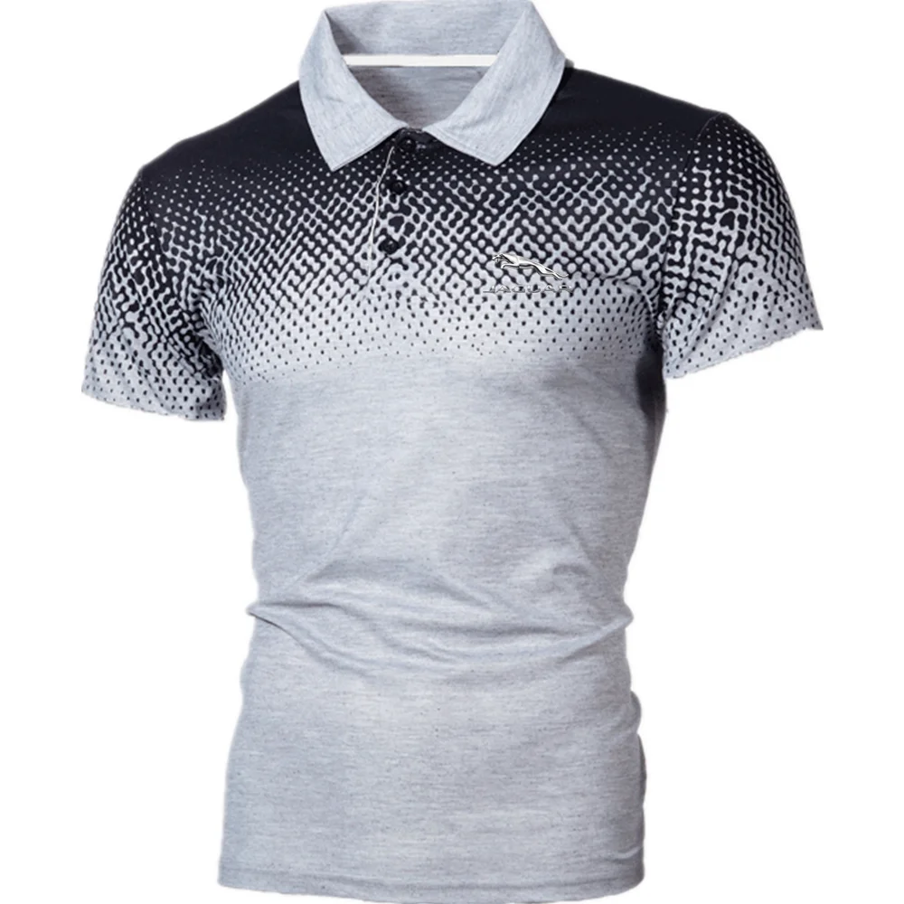 

2022 Men's Polo Shirts Hot Sale Short Sleeve Polo Shirts JAGUAR New Clothing Summer Street Business Casual Fashion Men's Tops