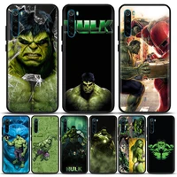 hulk marvel hero silicone phone case for xiaomi redmi 9 9c nfc 9t 10 10c 7 8 k40 k50 pro plus soft shell cover cases