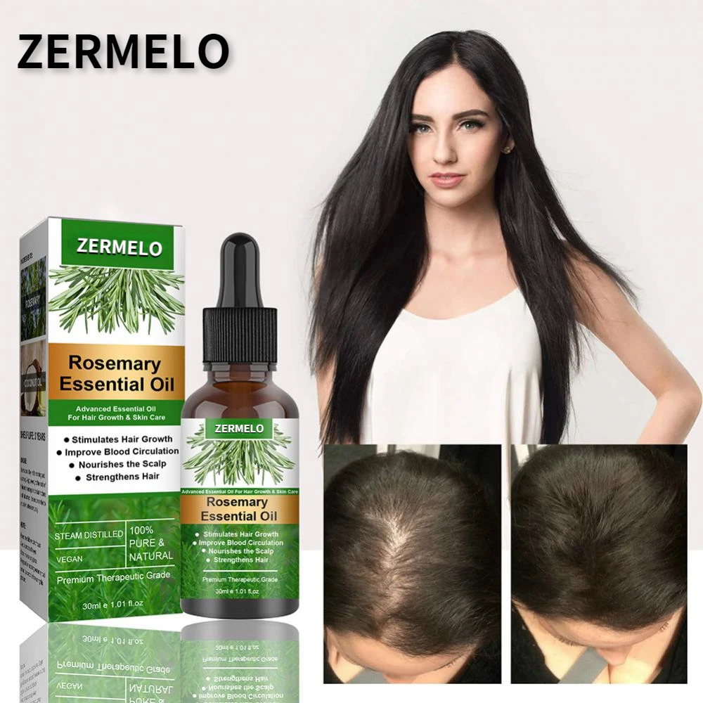 

30ML Rosemary Hair Growth Serum Anti Hair Loss Series Fast Regrowth Essential Oil Repair Scalp Frizzy Thinning Damaged Hair Care