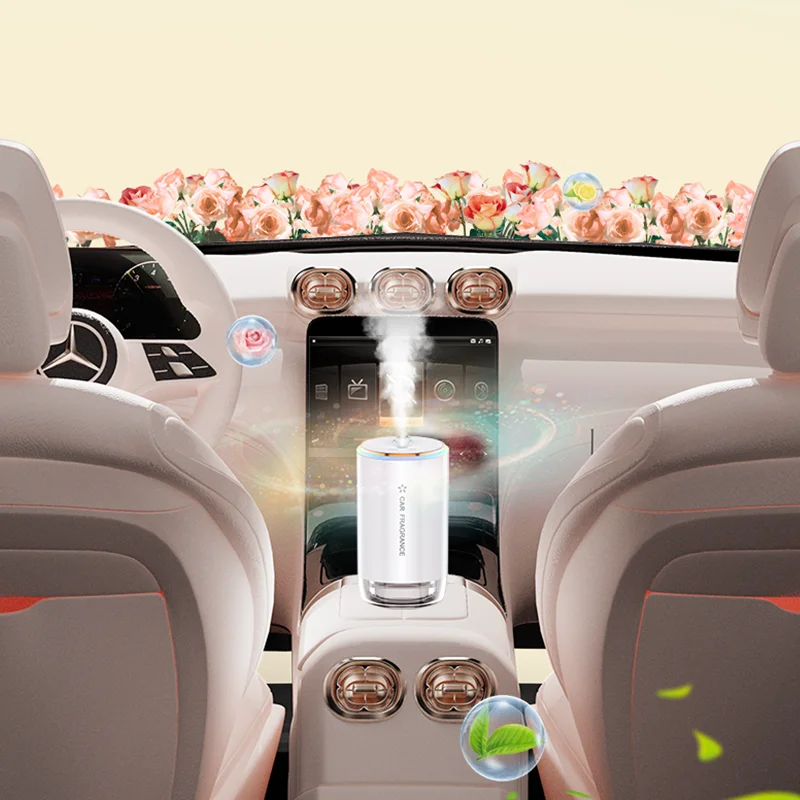 Фото Портативный умный автомобильный USB-диффузор для ароматерапии без воды, перезаряжаемый, для эфирных масел, увлажнитель воздуха, автомобильный ароматизатор №4