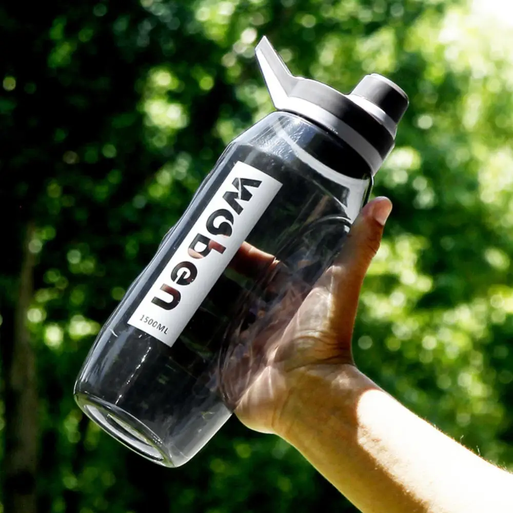 

High Temperature Water Cup Sports Cup Portable Simple Multi-color Space Cup Water Bottle 1000ml/1500ml Fitness Plastic