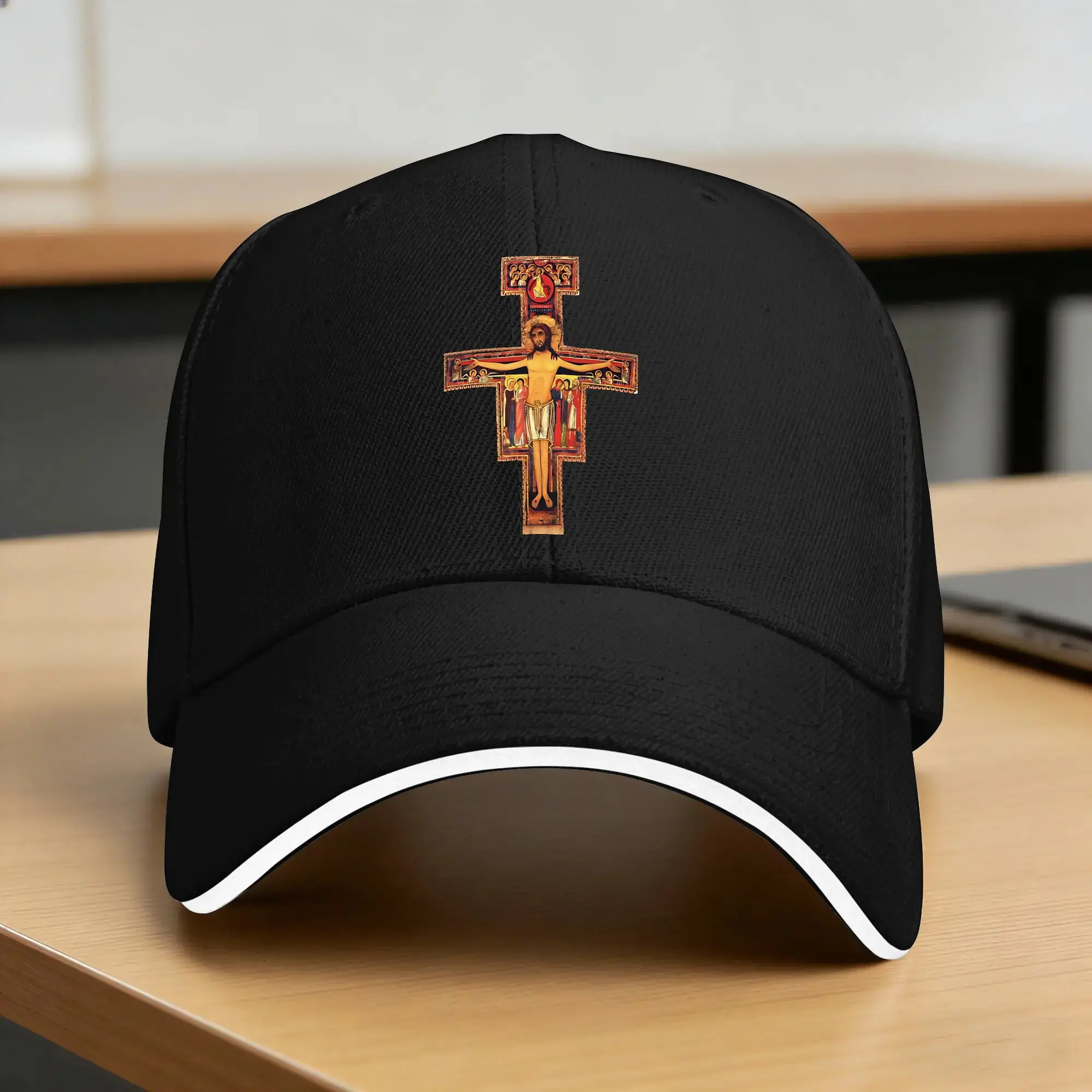 Фото Бейсболка Cross Of Santiago Casual, летняя кепка-тракер, регулируемая кепка Kpop Rock Snapback, унисекс, для подростков, классические бейсболки №1