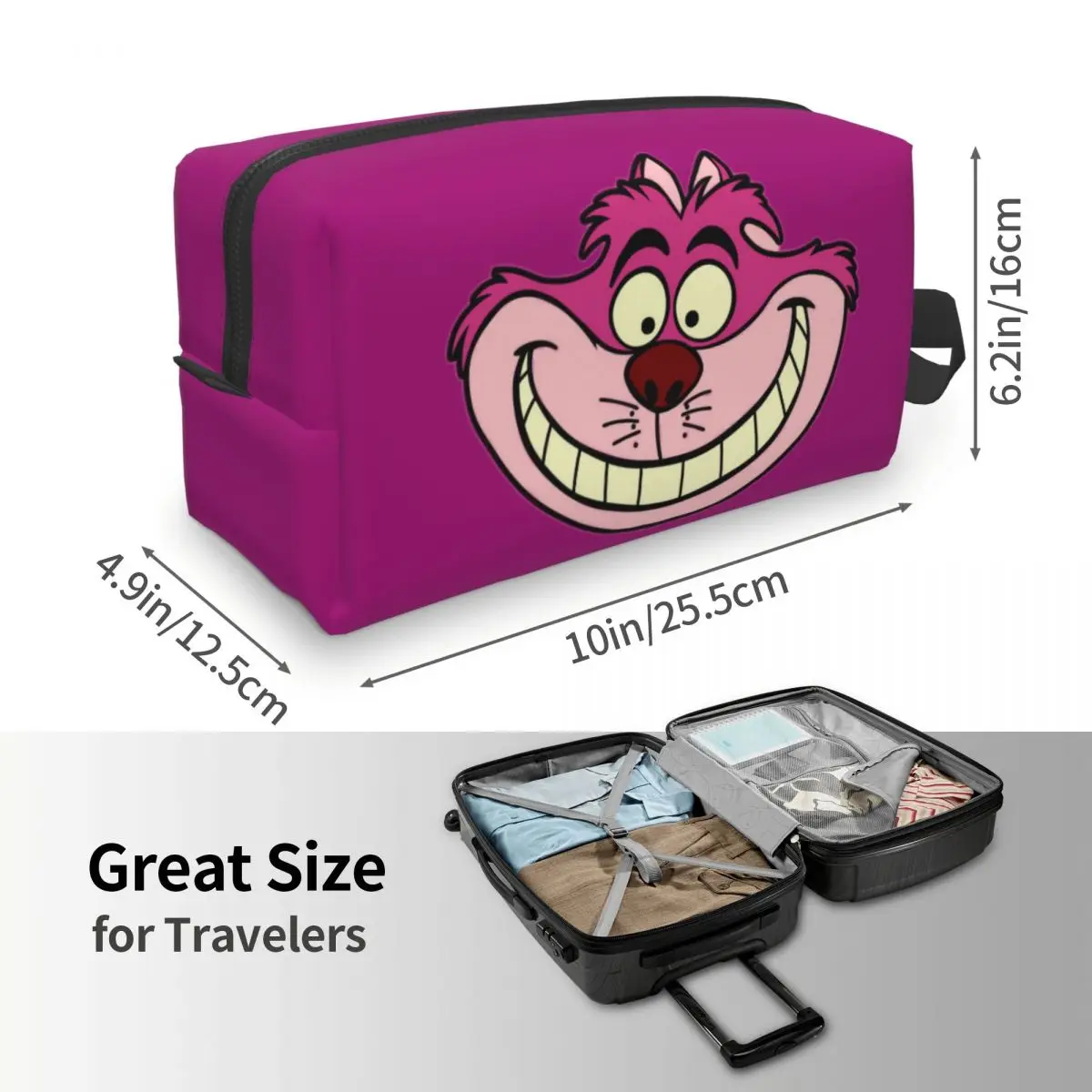 Дорожная сумка для туалетных принадлежностей с изображением Чеширского кота