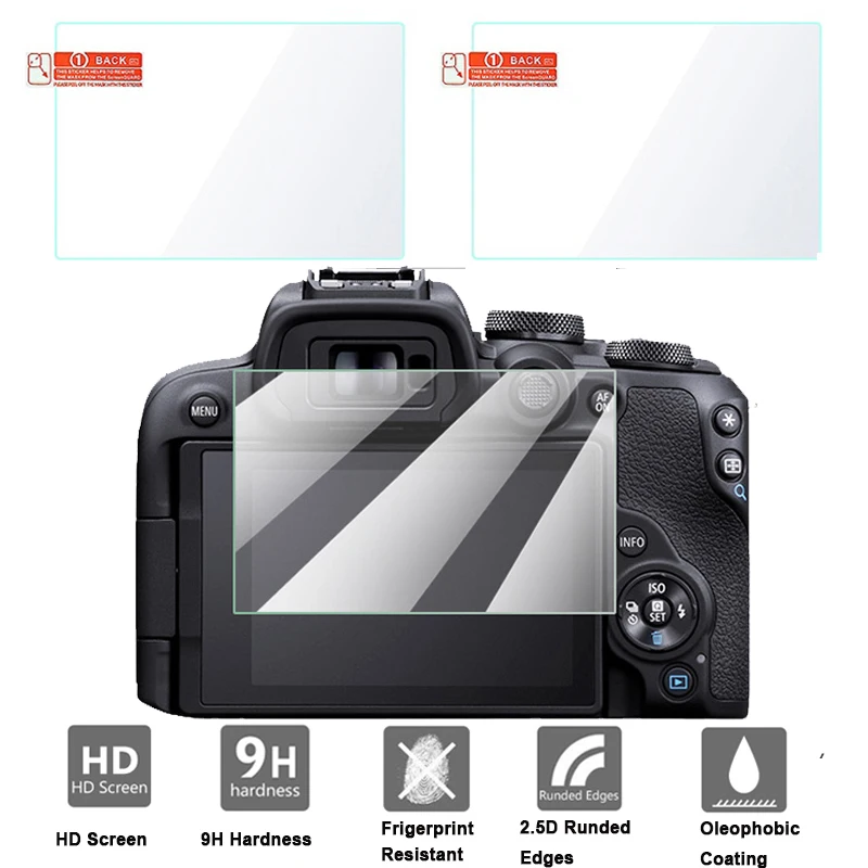 

2 шт. закаленное стекло для защиты экрана для Canon EOS R10 R7 защита для камеры HD прозрачное стекло защитная пленка для Canon EOS R7