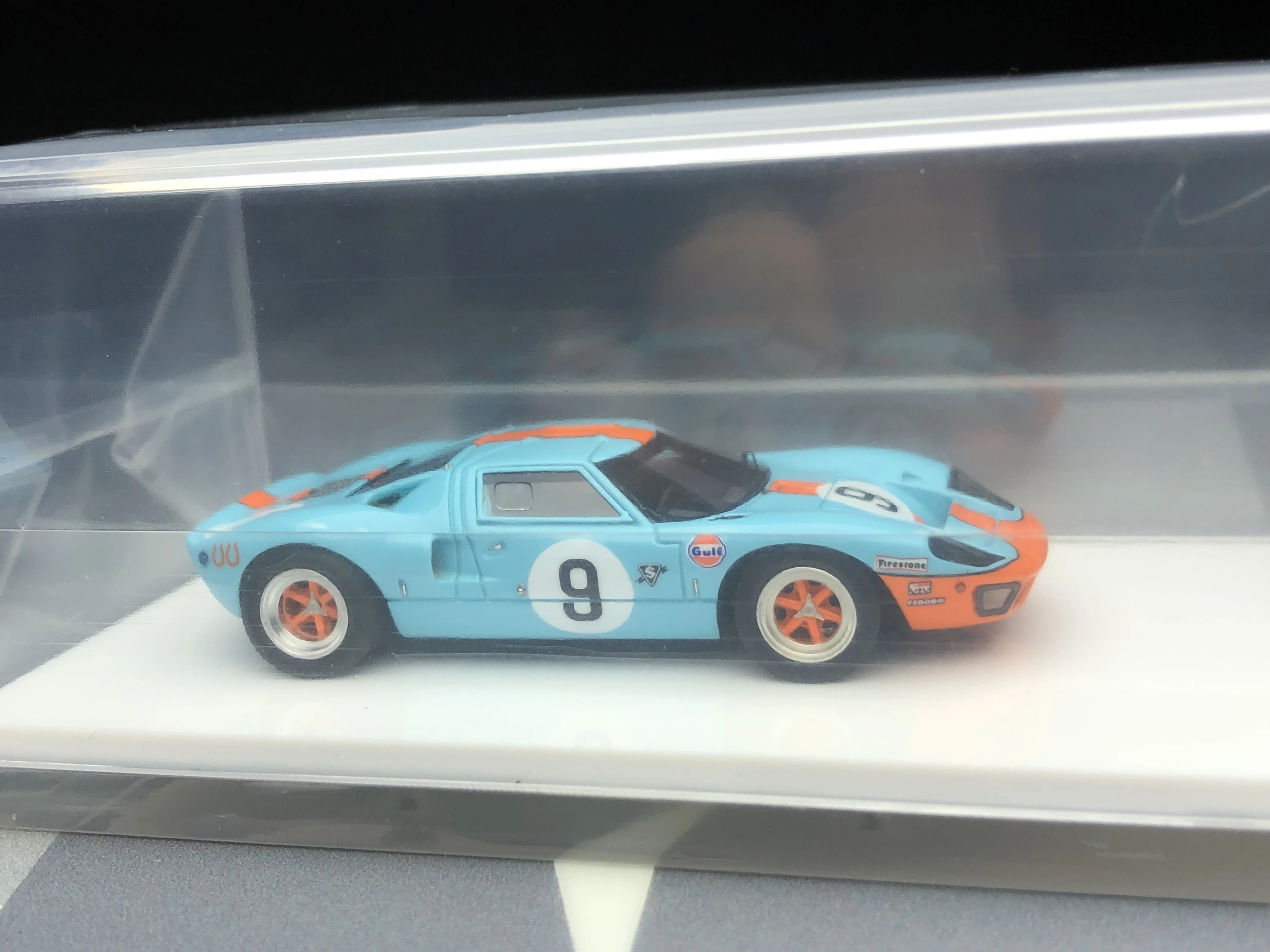 My64 M64x 1/64 GT40 MK I 1969 литая под давлением модель автомобиля из смолы Gulf коллекция