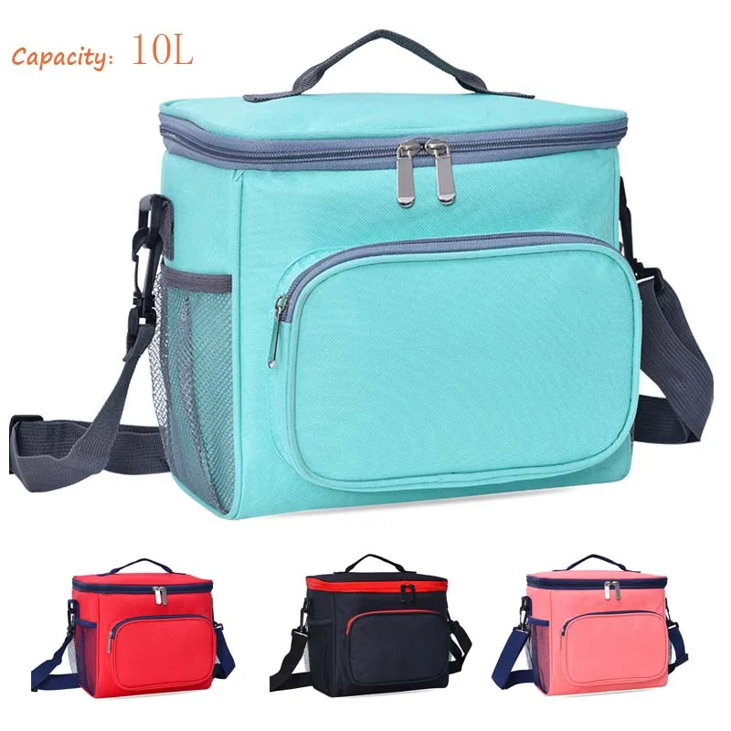 Купи 10L Portable Picnic Bag Thermal Insulated Lunch Box Camping Thermal Cooler Bag With Shoulder Strap Waterproof Food Storage Bags за 779 рублей в магазине AliExpress