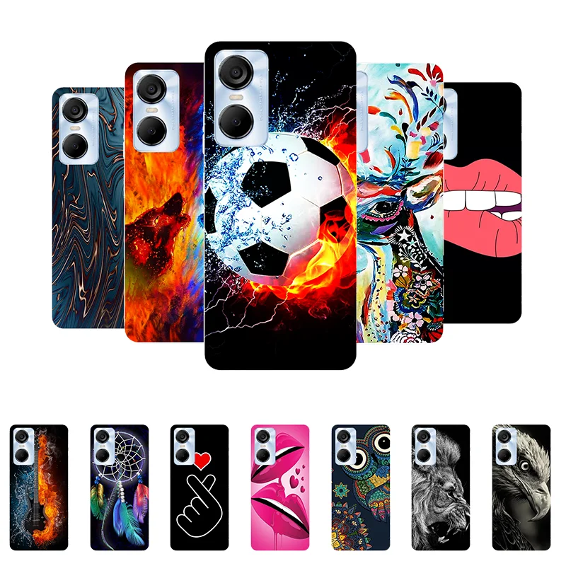 

for Tecno Pop 6 Pro Case Football Soft Silicone Back Cases for Tecno Pop 6 Pro BE8 Phone Cover Pop6 Pro 6Pro etui Funda