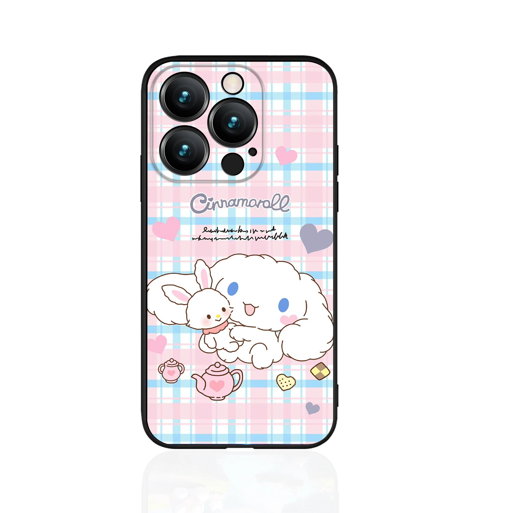 Мягкий силиконовый чехол Sanrio для iPhone 16 Pro с цветным принтом 15 14 13 12 11 Max Plus CINNAMROLL