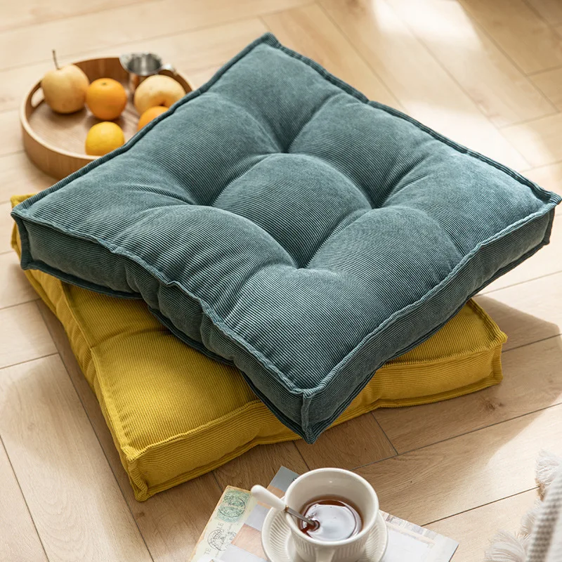 

Нордическая однотонная бархатная напольная Подушка, искусственная кожа, квадратный утолщенный зимний диван, задняя часть, искусственная к...