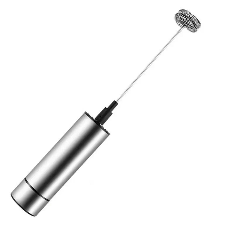 

Milk Frother, Handheld Electric Portable Foamer And Drink Mixer, Battery Powered And Stainless Steel With High Torque Motor For