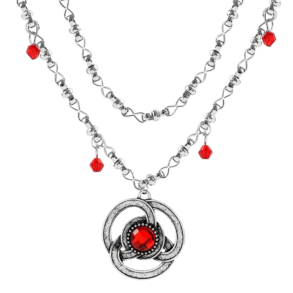 

Game of Thrones Necklace House of the Dragon Rhaenyra Targaryen Double Layer Necklaces Neck Chains for Women Cosplay Jewelry