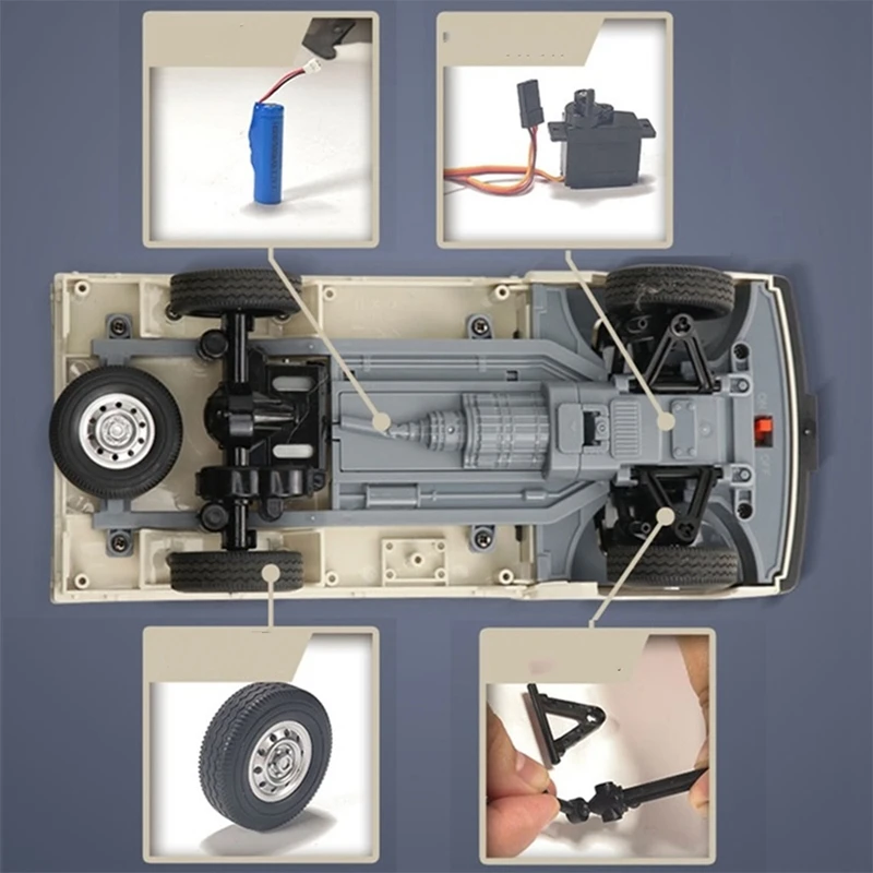 D12 Mini 1/16 2WD RC автомобиль имитация дрифта скалолазания грузовик светодиодный