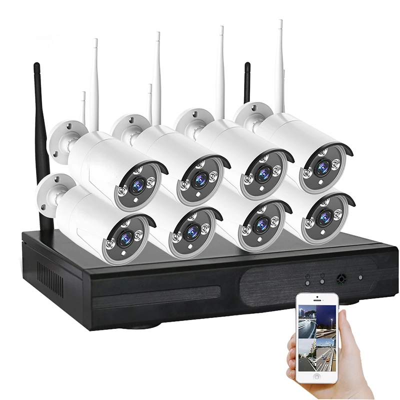 

8CH IR HD Home Security Wireless NVR IP Camera System 720P CCTV Set Outdoor Wifi Cameras Video NVR Surveillance CCTV KIT