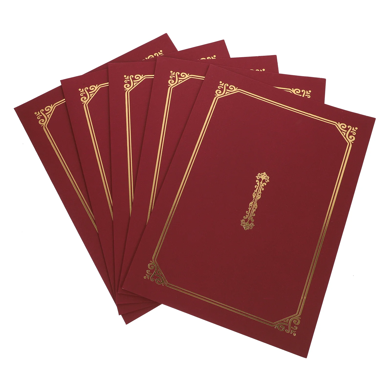

5 Pcs Honor Certificate Cover Paper Folders A4 Holder Specialty Diploma Covers Award Staff Protective