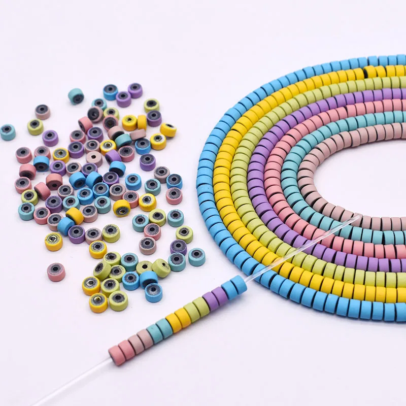 4x2 мм натуральный гематит бусины резиновые Макарон цвет свободные диск Круглые