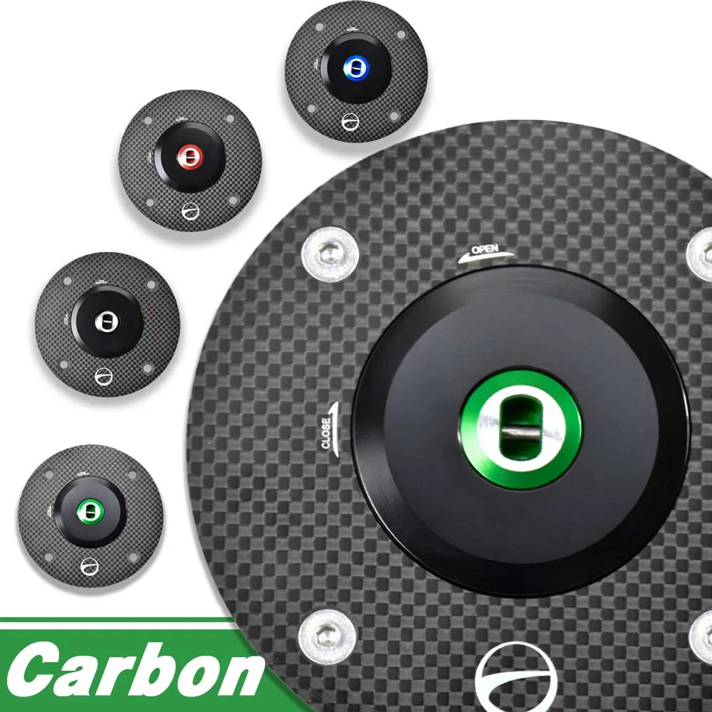 Система ключей мотоцикла блокирующая крышку топливного бака из углеродного