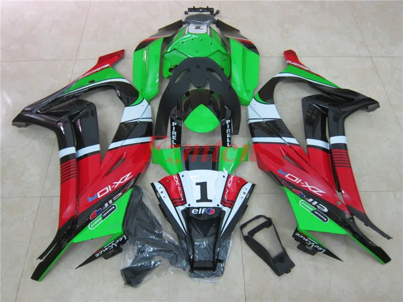 

Style New ABS Fairings Kits Fit For Kawasaki Ninja ZX-10R 2011 2012 2013 2014 2015 11 12 13 14 15 Bodywork Set Green Red
