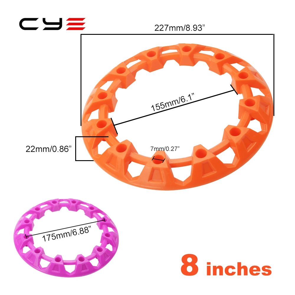 Универсальное пластиковое защитное покрытие для колес ATV 8 дюймов