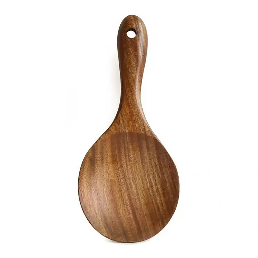 

Изысканная деревянная ложка, экологически чистая прочная ложка для риса, практичная кухонная деревянная ложка для риса