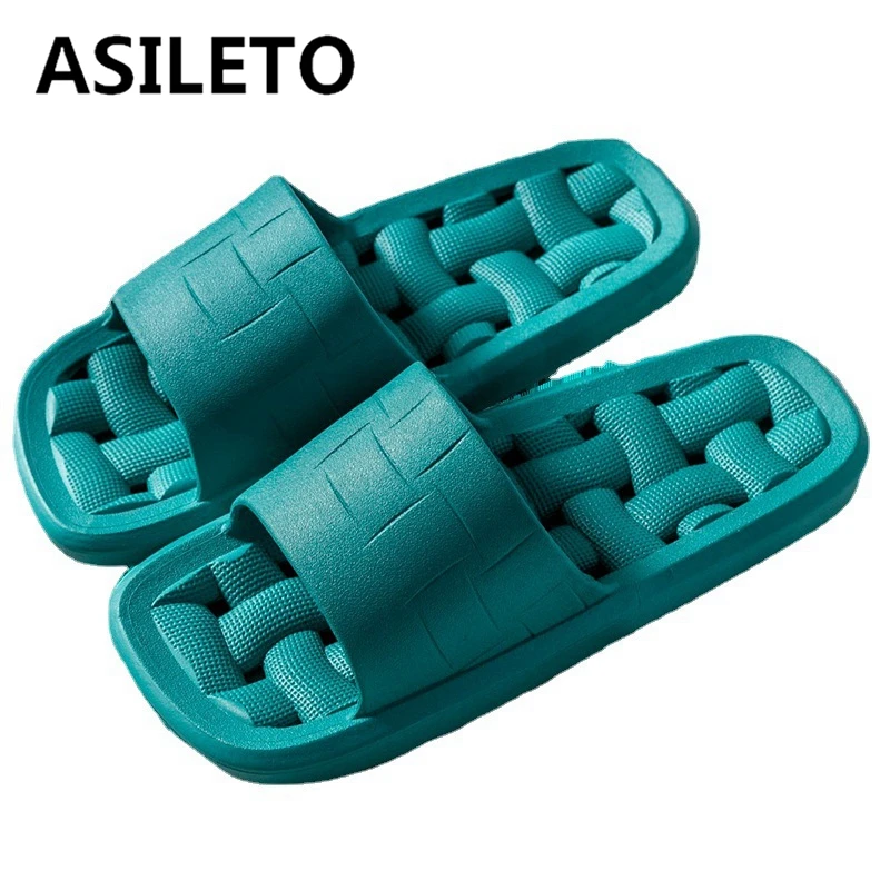 

Женские тапочки ASILETO, полые домашние Нескользящие сандалии из мягкого ПВХ с дезодорирующим эффектом для ванной комнаты, женские сандалии дл...