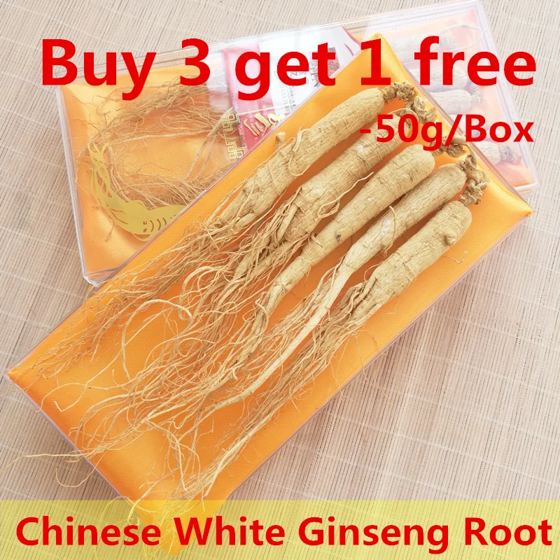 

(Buy 3 get 1 free) China Wild Natural Changbai Mountain Renshen Dry White Ginseng Root