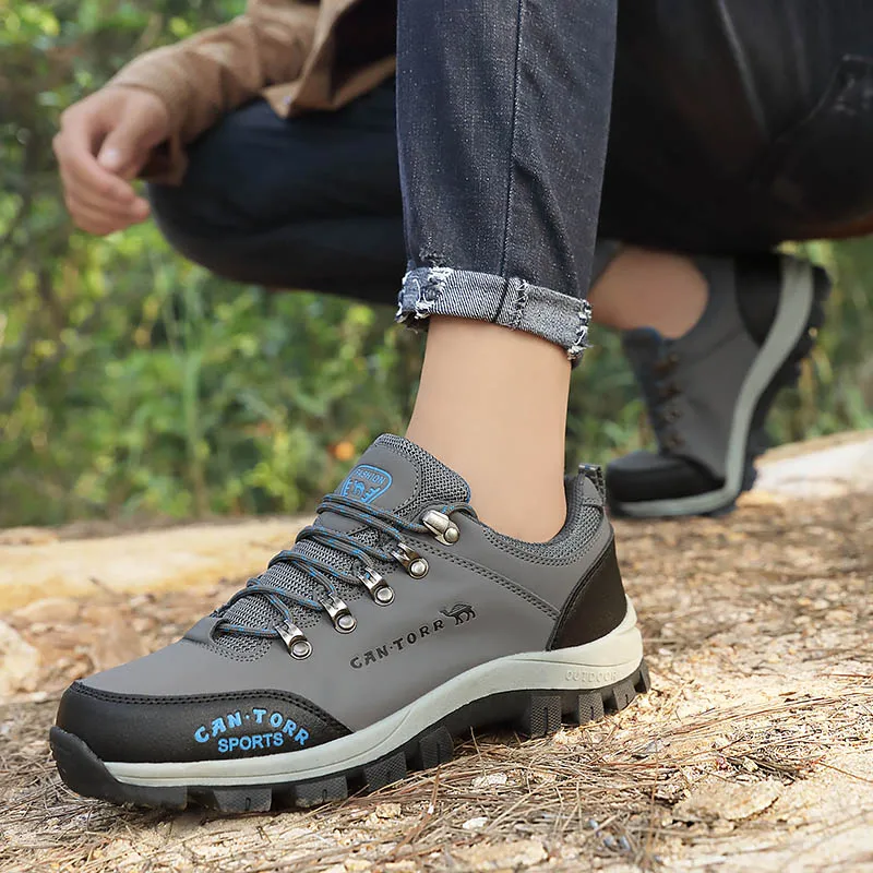 STRONGSHEN Men Hiking Shoes Outdoor Trekking Sneakers Waterproof Non-slip Breathable Climbing Shoes Men Mountain Sports Shoes