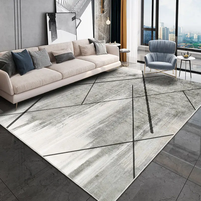 

Nordic Style High-grade Living Room Carpet Non-slip Bedroom Bedside Rugs Home Parlor Mat Washable Door Mats Large Area Carpets