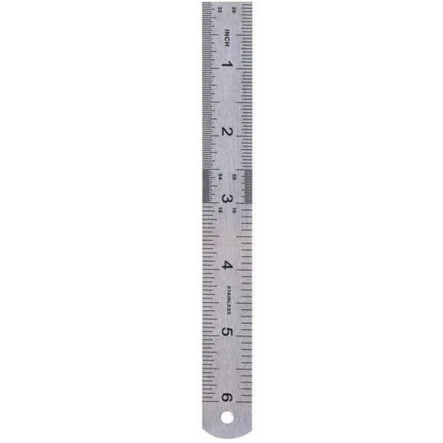 

Straight Ruler Double Side Stainless Steel Measuring Straight Ruler Tool 15cm 6 inch Office School Accessories Kids Gifts