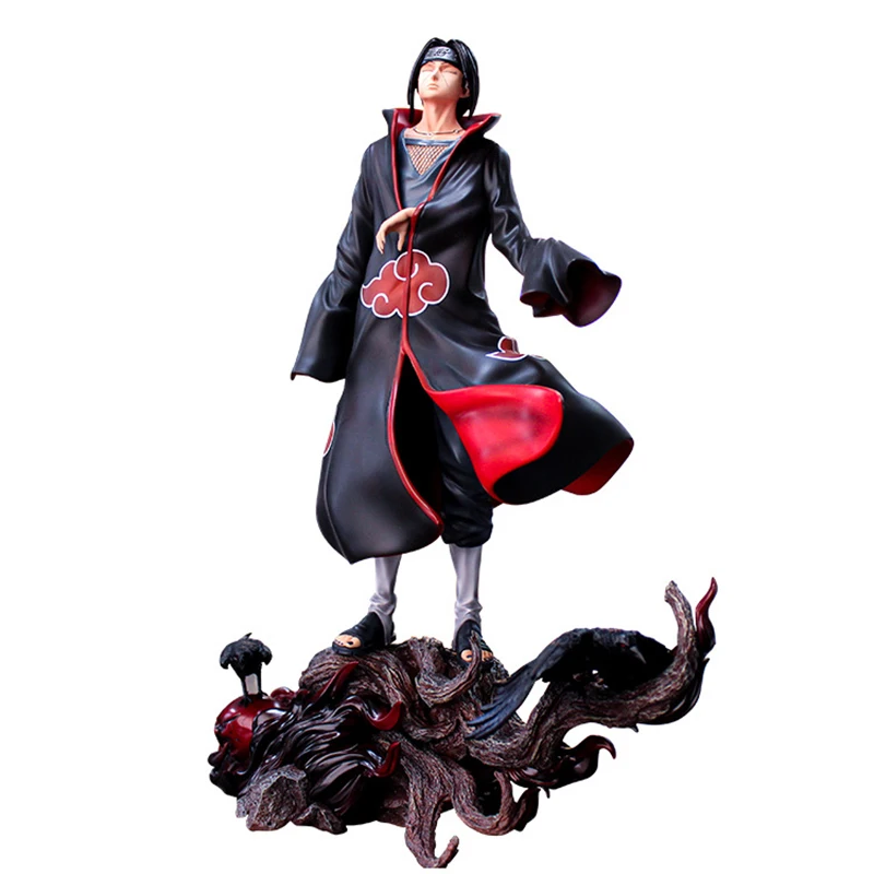 

36cm Naruto Uchiha Itachi Action Figure Model Shadow Animation Hand Standing Yuzhibo Weasel Room Decoration Toys for Children