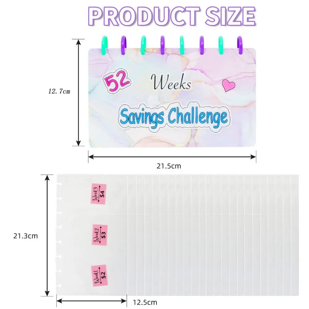 Кошелек-блокнот 52 переплет для экономии недели составления бюджета с денежными