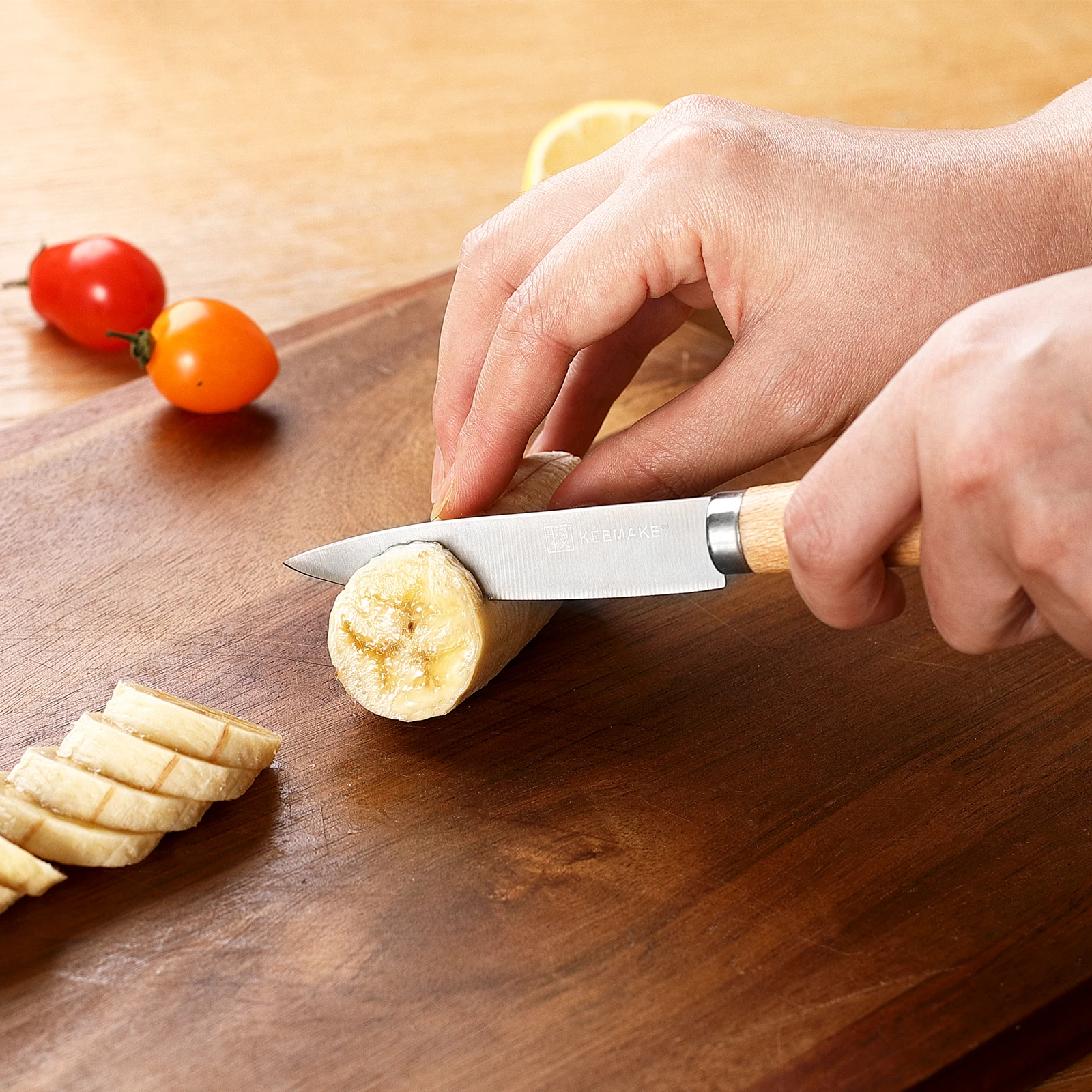 keemake 3pcs paring knife set stainless steel kitchen knives fruit kitchen gadgets peeling knife potatoes melon planing free global shipping