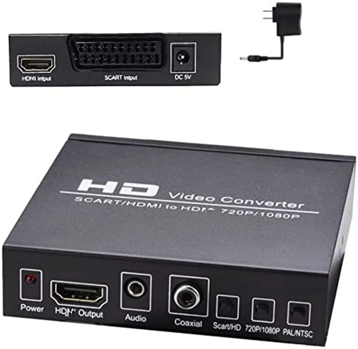Конвертер SCART HDMI-совместимый с Full HD 1080 phвысокое разрешение видео Konverter адаптер питания для HDTV