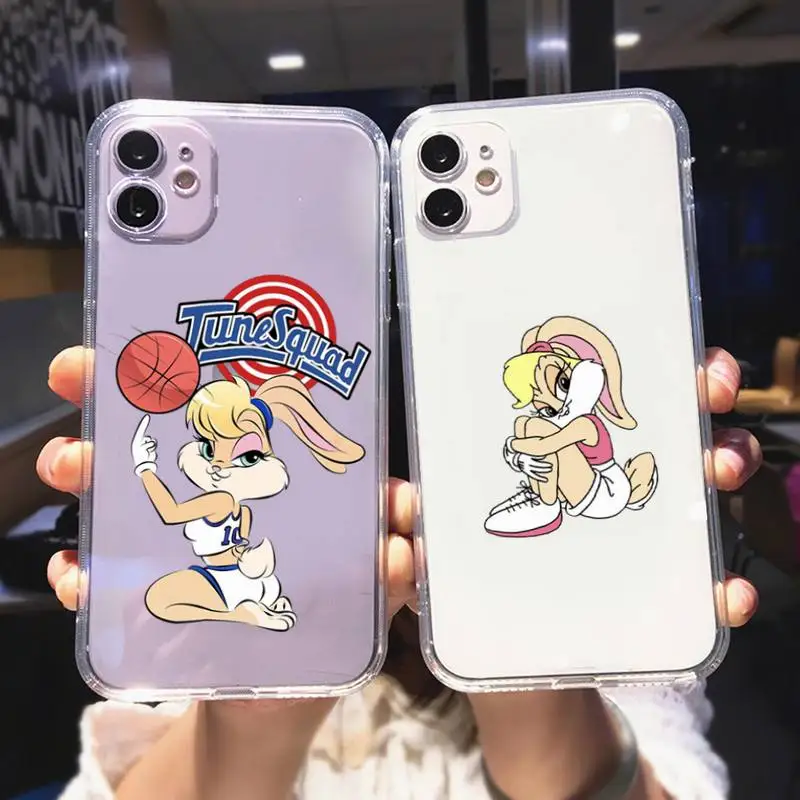 

Прозрачный чехол Lola Bunny для iPhone 11 12 Mini 13 14 Pro XS Max X 8 7 6s Plus 5 SE XR
