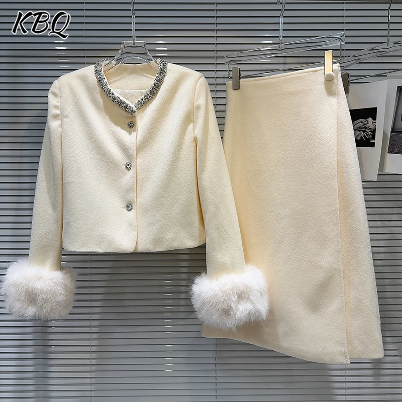 KBQ однотонные комплекты из двух предметов для женщин с v-образным вырезом и