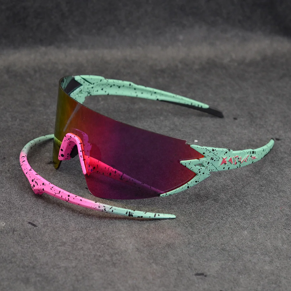 

Поляризованные спортивные очки с 4 линзами для мужчин и женщин, солнцезащитные очки для велоспорта, езды на велосипеде, горном велосипеде, г...