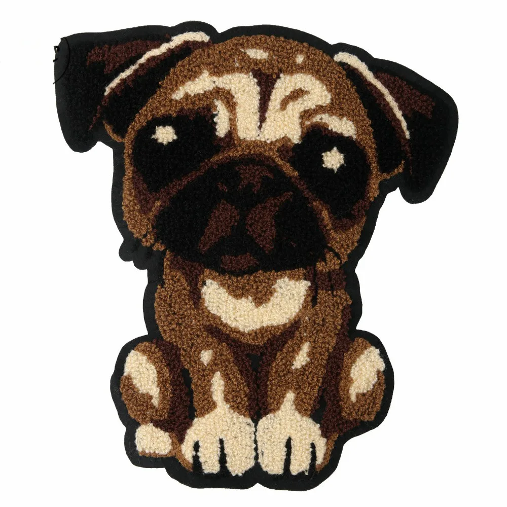 Rope Embroidery Chenille Patches Big Size Jacquard Handmade Appliques Things For Clothes Bags Sticker