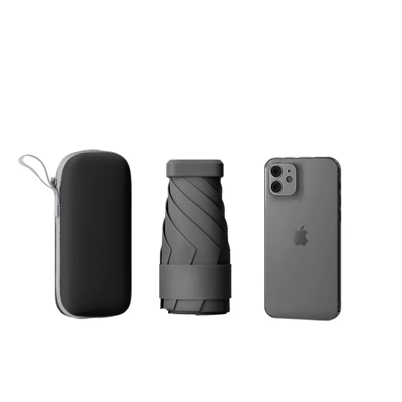 

Portable Small Macaron Color Sunscreen Small Sunshade Flat Umbrella UV-proof Solar Umbrella Sunny and Rainy Dual-purpose Folding