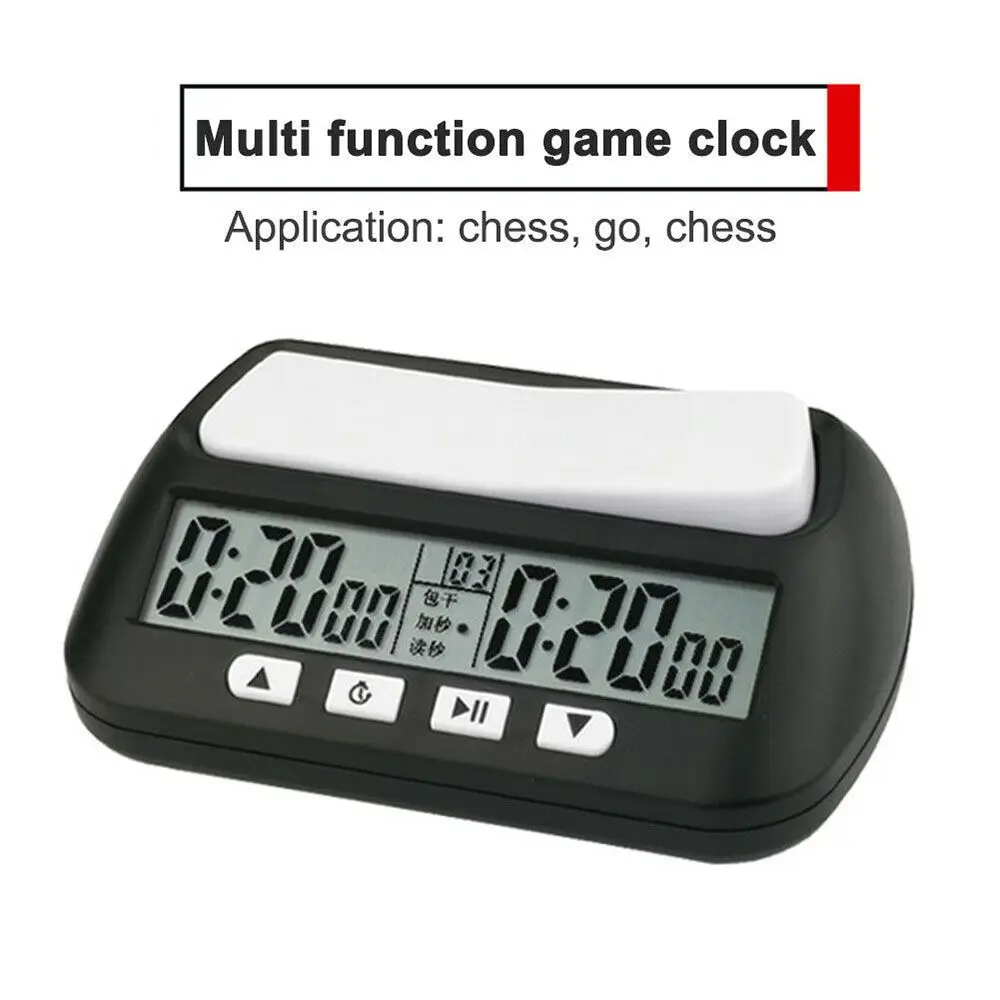 

International Chess Clock Timer Digital Count Down Up Chess Game Stopwatch Competition Hour Meter