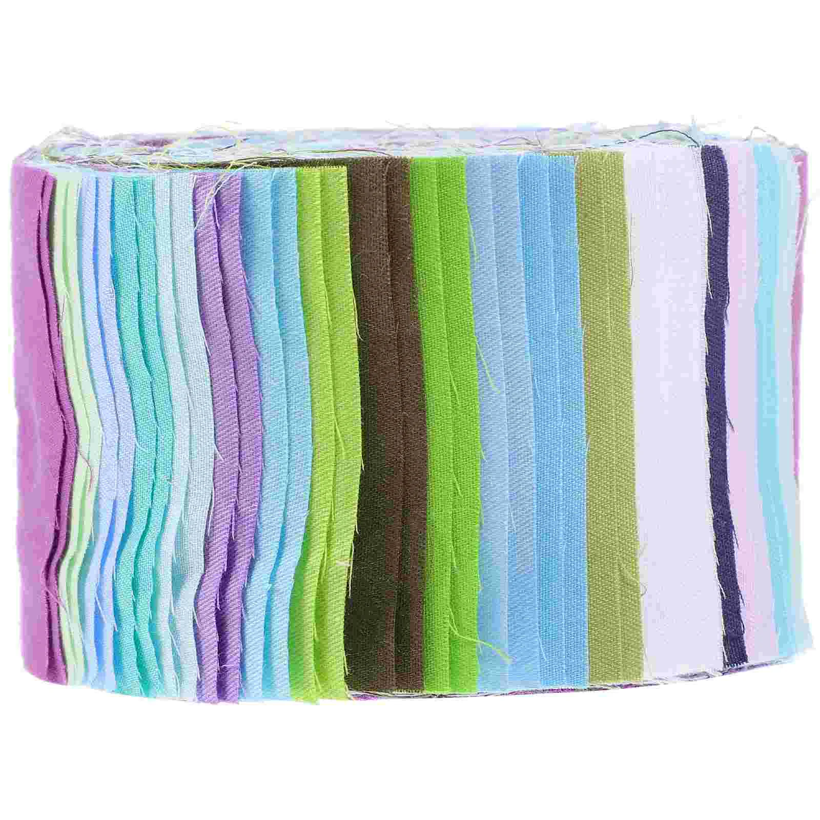 

1 Roll of DIY Fabric Strips Cotton Sewing Fabrics Colorful Quilting Fabrics Quilting Cotton Cloths