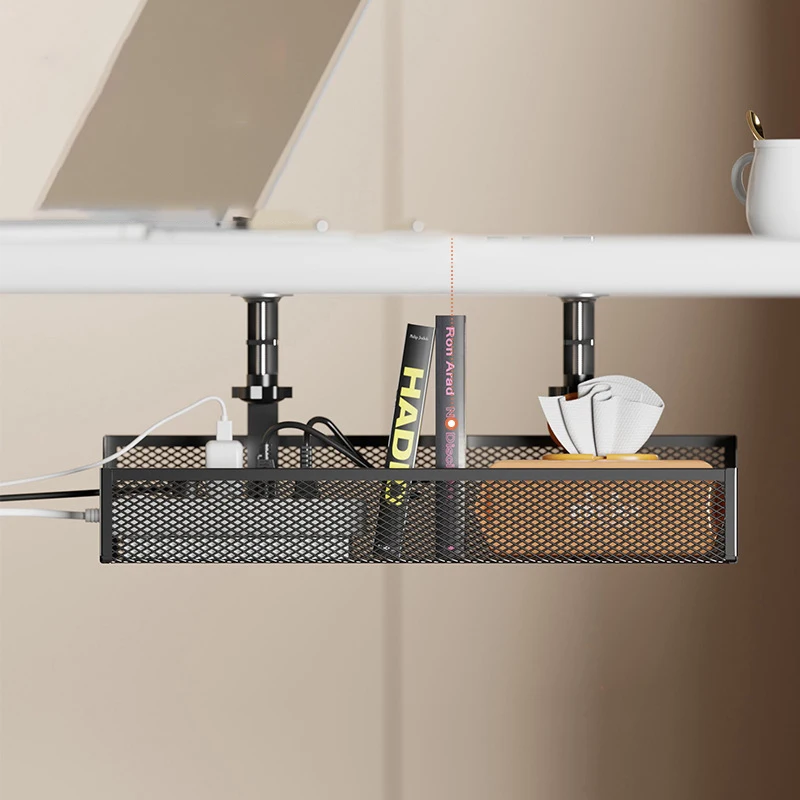 Проволочный органайзер под столом стеллаж для хранения лоток прокладки кабелей
