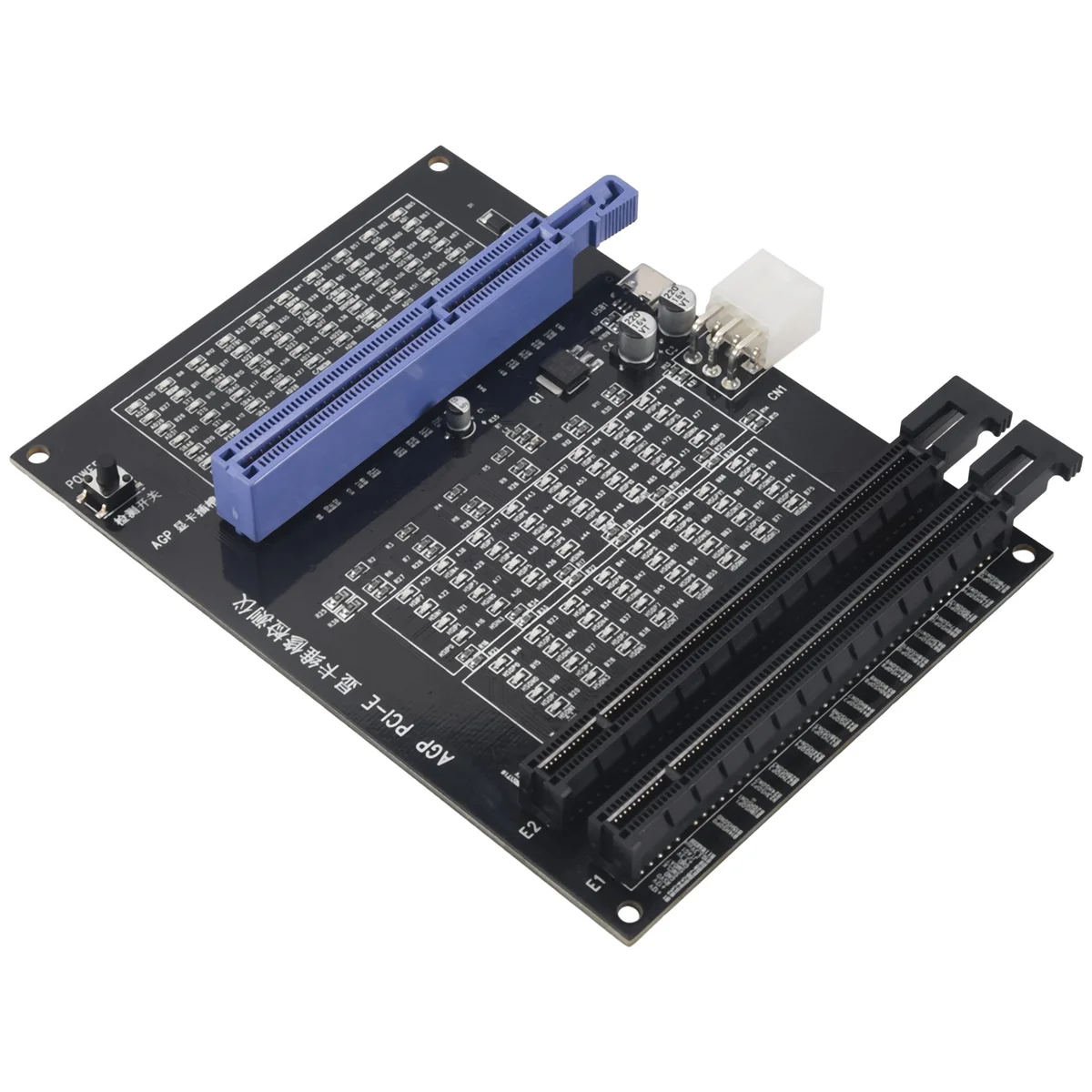 AGP PCI-E X16 Тестер розеток двойного назначения Дисплей Образображение видеокарты